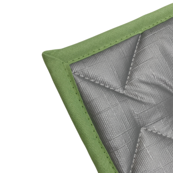 Thermomatte grau - Band apfelgrün 772-2